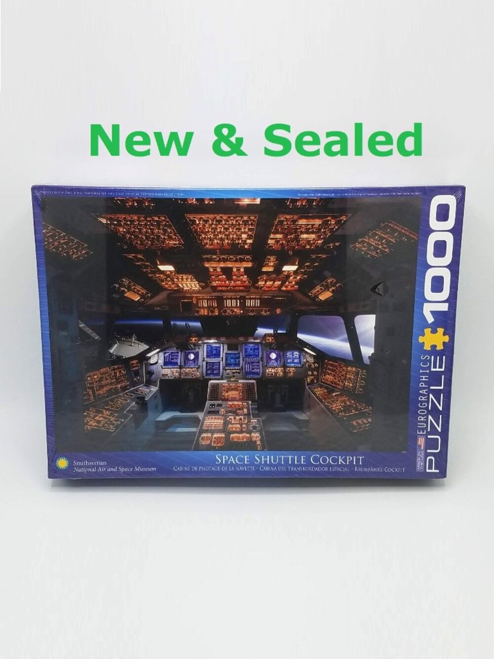 SEALED Space Shuttle Cockpit 1000 Piece Jigsaw Puzzle by Eurographics